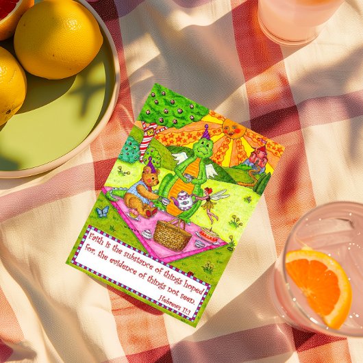 Dragon Picnic Verjaardag Kaart