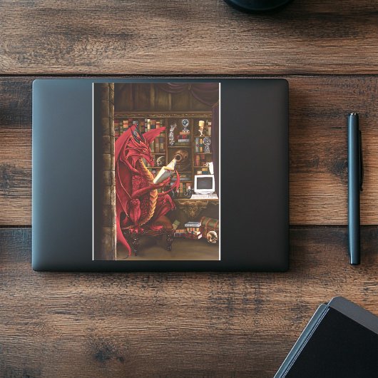 Dragon Podcast Library Sticker