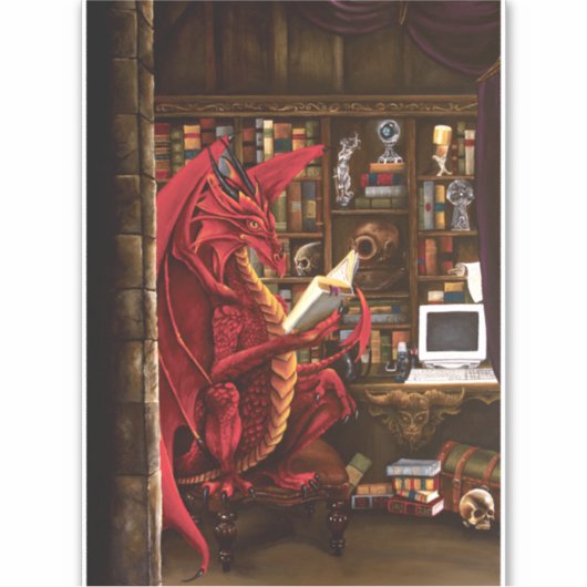 Dragon Podcast Library Sticker (Voorkant)