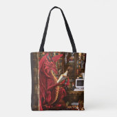Dragon Podcast Library Tote Bag (Achterkant)