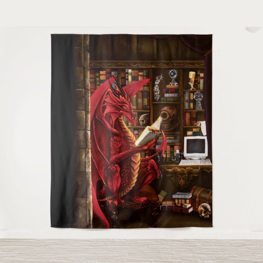 Dragon Podcast Library Wandkleed (Voorkant)