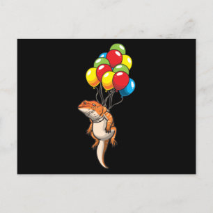 Dragon Pogona met ballon Briefkaart