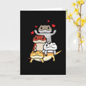 Dragon Pogona, met de teugels Kaart (Gele Bloem)