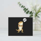 Dragon Pogona reptielhagedis Briefkaart (Staand voorkant)