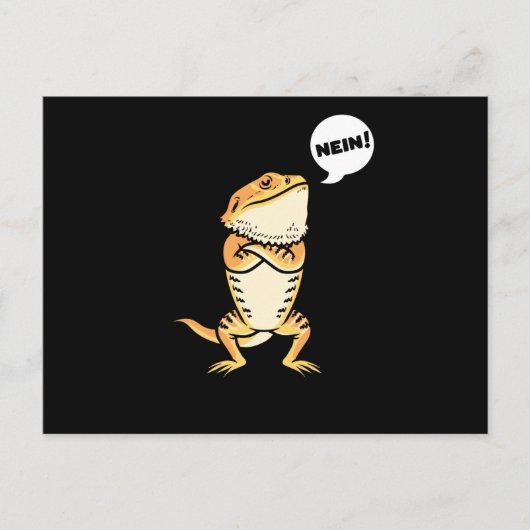 Dragon Pogona reptielhagedis Briefkaart (Voorkant)