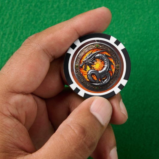 DRAGON POKER CHIPS (Hand)