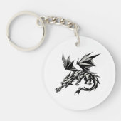Dragón poligonal sleutelhanger (Voorkant)