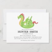 Dragon Pool Float Verjaardag Pool Party Kaart (Voorkant)