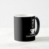 Dragon power aanpasbaar grappig zwart magische mok (Voorkant rechts)
