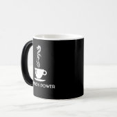 Dragon power aanpasbaar grappig zwart magische mok (Voorkant links)