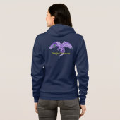 Dragon Powered Paars Hoodie (Achterkant volledig)