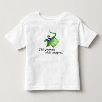 Dragon Princess Peuter Shirt, met woorden, 2T-4T Kinder Shirts