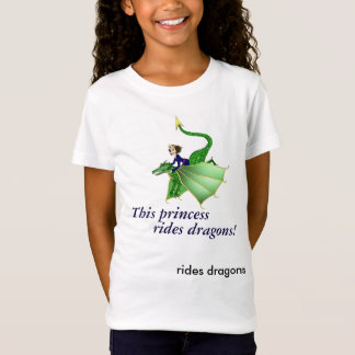 Dragon Princess Shirt, met woorden, leeftijden van T-shirt