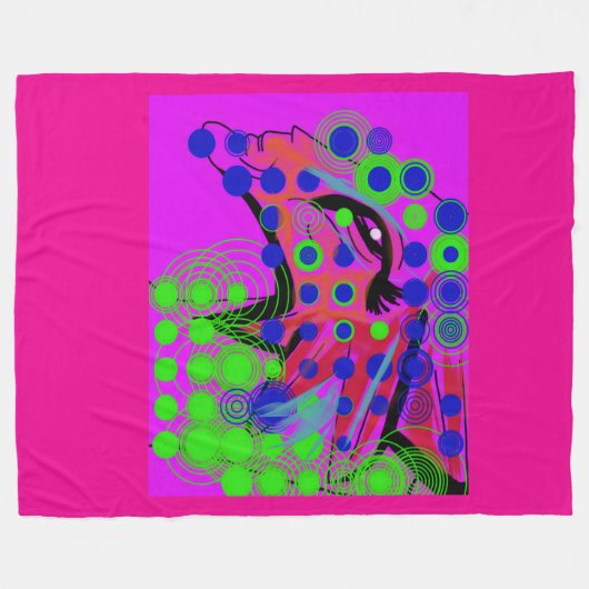 Dragon Prophetess Fleece Deken (Voorkant (Horizontaal))