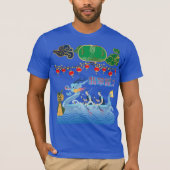 Dragon Pulse Festival blauw T-shirt (Voorkant)