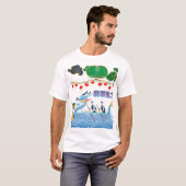 Dragon Pulse Festival wit T-shirt (Voorkant volledig)