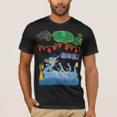 Dragon Pulse Festival zwart T-shirt (Voorkant)