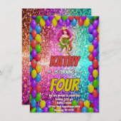 Dragon Queen Fantasy Midlevel Royal Magic Verjaard Kaart (Voorkant / Achterkant)