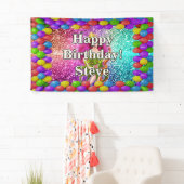 Dragon Queen Gepersonaliseerd karakter verjaardag Spandoek (Insitu)