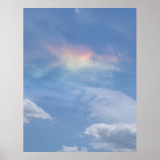 Dragon Rainbow Cloud Poster (Voorkant)