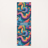 Dragon Rainbow Kleurrijke gepersonaliseerde patroo Yogamat (Voorkant)