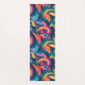 Dragon Rainbow Kleurrijke gepersonaliseerde patroo Yogamat (Achterkant)