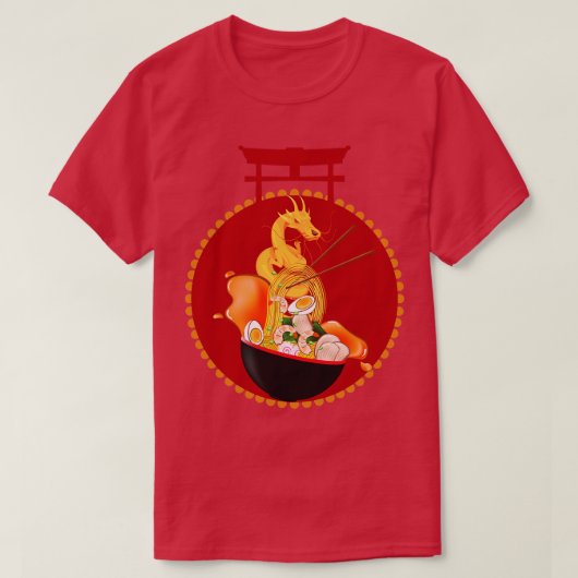 Dragon Ramen Bowl T-shirt (Design voorkant)