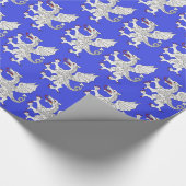 Dragon Rampant Argent Cadeaupapier (Hoek)