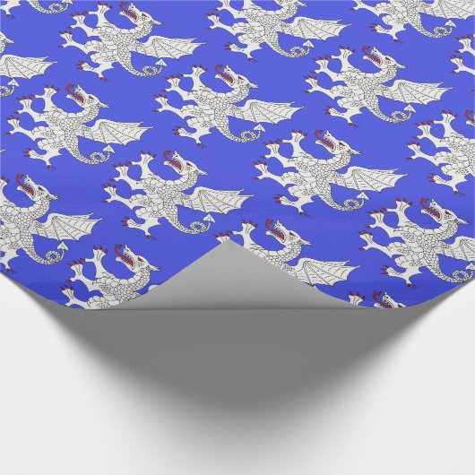 Dragon Rampant Argent Cadeaupapier (Hoek)