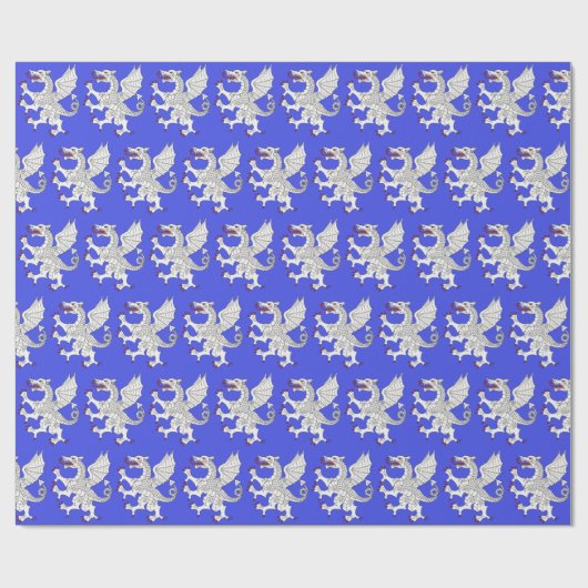 Dragon Rampant Argent Cadeaupapier (Vlak)