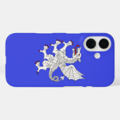 Dragon Rampant Argent Case-Mate iPhone Case (Achterkant (horizontaal))