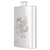 Dragon Rampant Argent Flacon (Links)