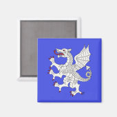 Dragon Rampant Argent Magneet (Voorkant / Achterkant)