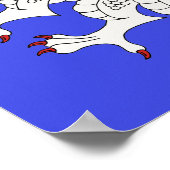 Dragon Rampant Argent Poster (Hoek)