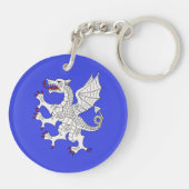 Dragon Rampant Argent Sleutelhanger (Achterkant)