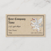 Dragon Rampant Argent Visitekaartje (Voorkant)