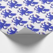 Dragon Rampant Azure Cadeaupapier (Hoek)