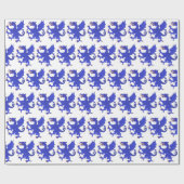 Dragon Rampant Azure Cadeaupapier (Vlak)
