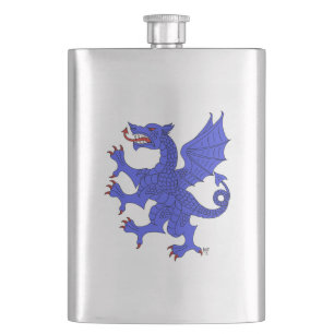 Dragon Rampant Azure Flacon