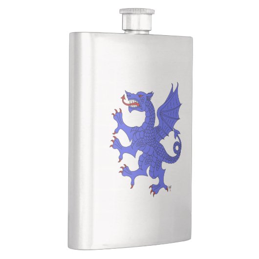 Dragon Rampant Azure Flacon (Rechts)