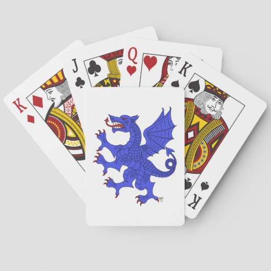 Dragon Rampant Azure Pokerkaarten (Achterkant)