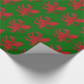 Dragon Rampant Gules Cadeaupapier (Hoek)