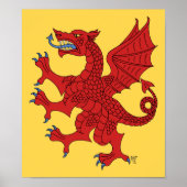Dragon Rampant Gules Poster (Voorkant)