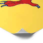 Dragon Rampant Gules Poster (Hoek)