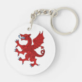 Dragon Rampant Gules Sleutelhanger (Achterkant)