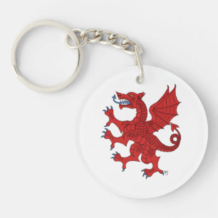 Dragon Rampant Gules Sleutelhanger