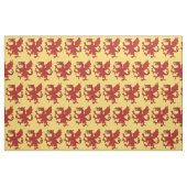 Dragon Rampant Gules Stof (Fat Quarter)