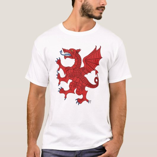 Dragon Rampant Gules T-shirt (Voorkant)