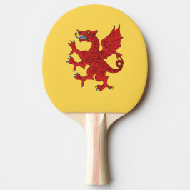 Dragon Rampant Gules Tafeltennisbatje