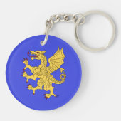 Dragon Rampant of Sleutelhanger (Achterkant)